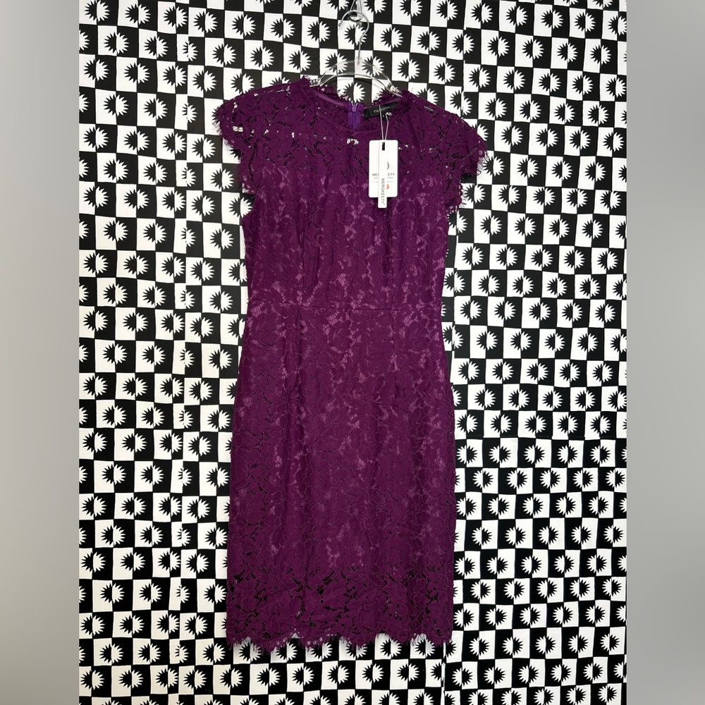🆕 Elegant Purple Lace Dress